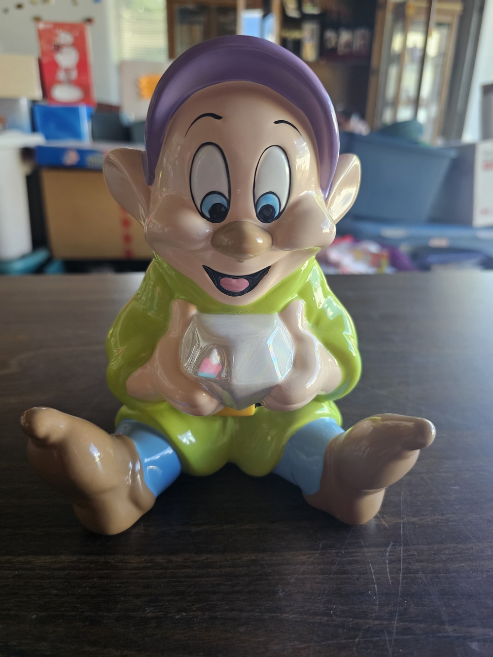 Disney Happy Glass‎ Bank  🧡💜